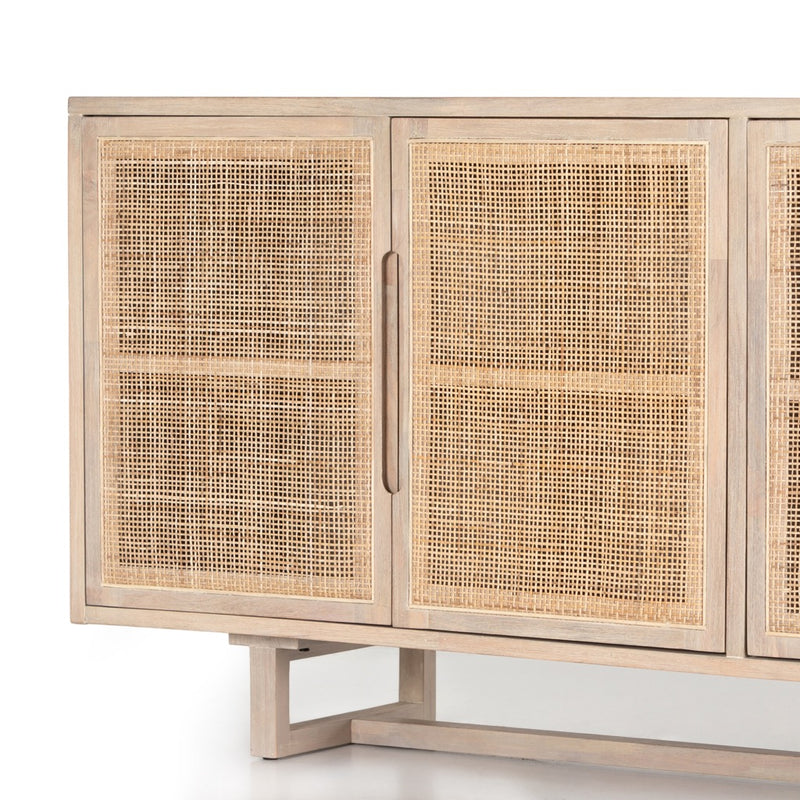 Clarita Sideboard - Natural Cane Paneling on Door Fronts