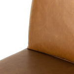 Crete Counter Stool Butterscotch left side close up seat and back rest