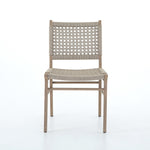Delmar Outdoor Dining Chair - Washed Brown Front View