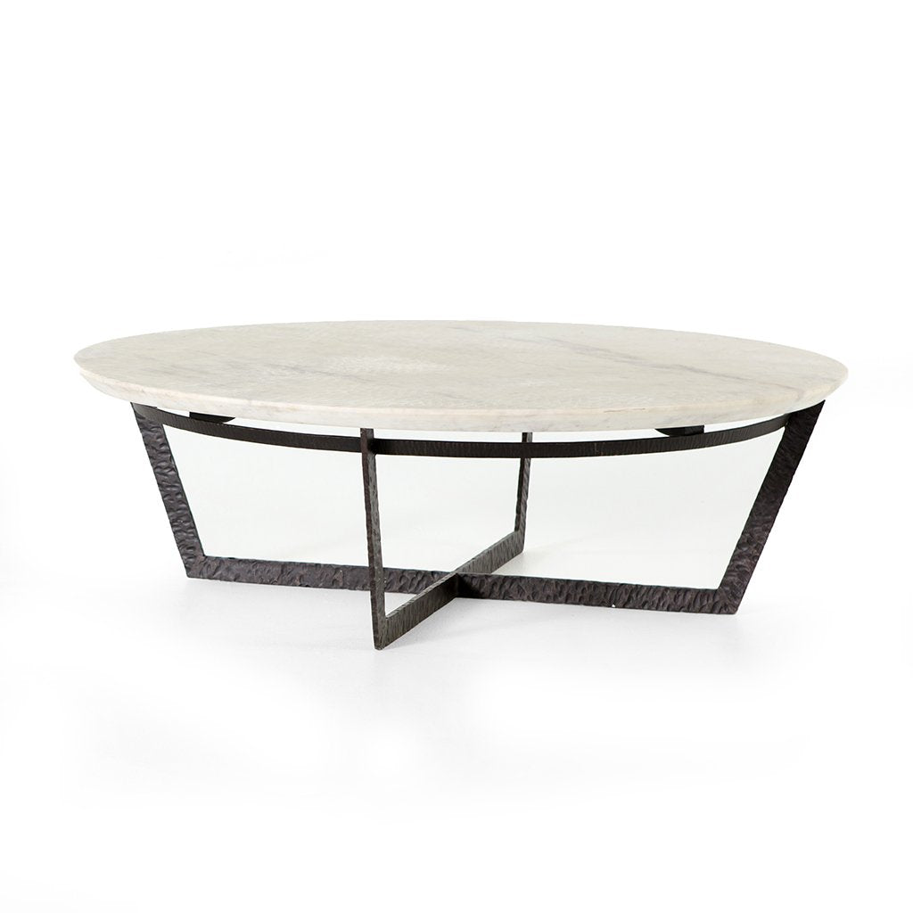 Felix Round Marble Coffee Table | Four Hands