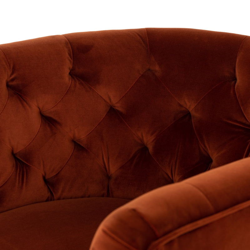 Four Hands Tufted Swivel Chair