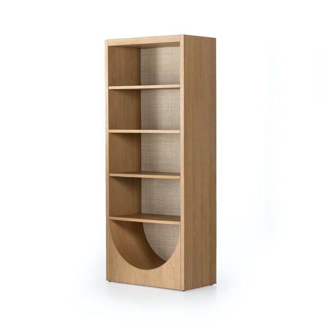 Higgs Bookcase - Honey Oak Veneer | Four Hands