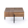 Indra Coffee Table Natural Yukas Side View Four Hands