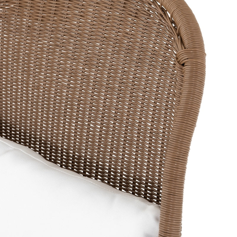 Jericho Outdoor Dining Chair close up back rest