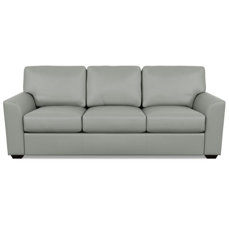 Kaden Leather Three Seat Sofa by American Leather Capri Thundercloud
