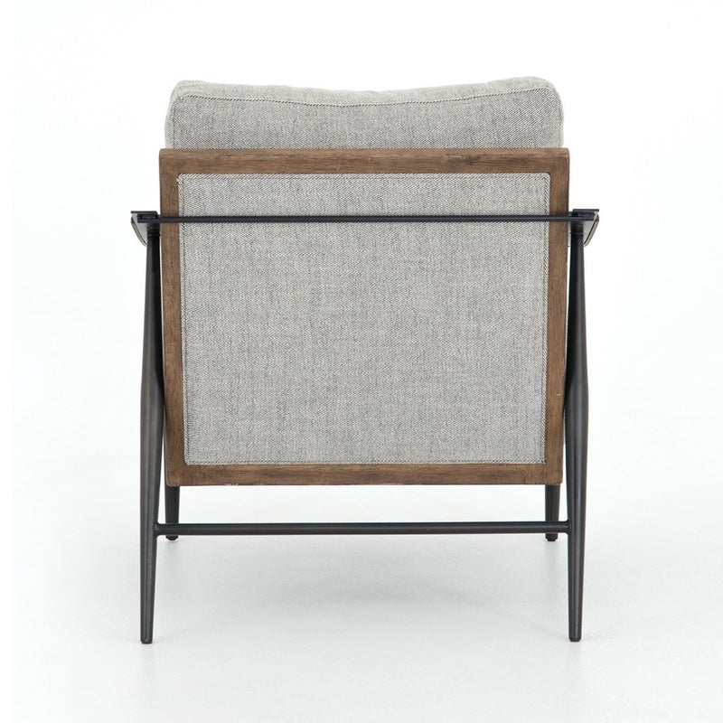 Kennedy Chair - Gabardine Grey Back View