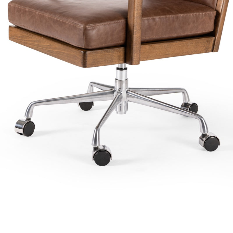 Four Hands Lacey Desk Chair Aluminum Adjustable Legs