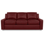American Leather Lisben Leather Sofa in Capri Poppy