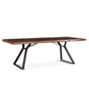London Loft Modern Live Edge Dining Table angled view