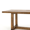 Otto Dining Table Honey Pine Lower Side View Four Hands