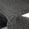 Portia Outdoor Dining Chair Curved Seating Detail