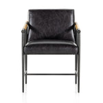 Four Hands Rowen Dining Chair Sonoma Black Front View