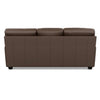 Back view of Savoy Leather Three Seat Sofa