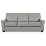 Savoy Leather Sofa by American Leather in Capri Thundercloud