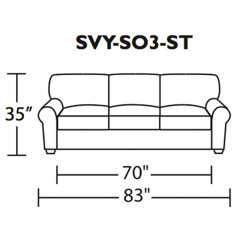 Savoy Three seat sofa measurements