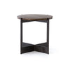 Shannon End Table English Brown Oak front view
