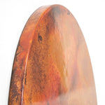 Smooth Copper Tabletop - Round & Natural Patina Finish - Edge Detail