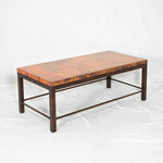 Swansea Copper Coffee Table - Southwest Natural Copper Style - Profile View