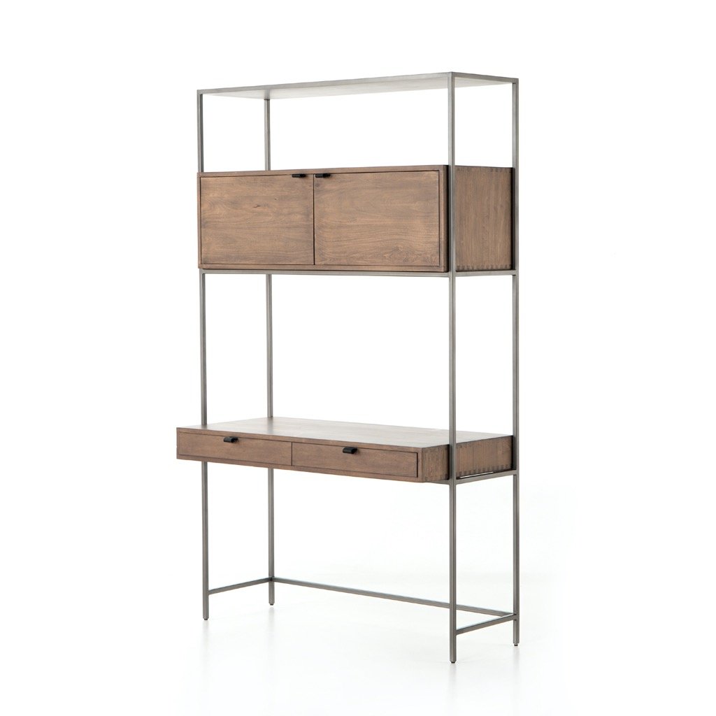 Trey Modular Wall Desk - Auburn Poplar | Four Hands