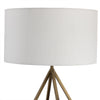 Walden Table Lamp Antique Brass White Poly-Blend Shade 101138-003