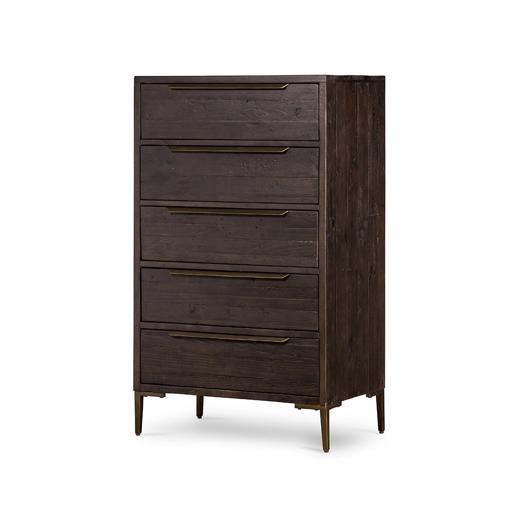 Four Hands Wyeth 5-Drawer Dresser Dark Carbon Four Hands Wyeth 5-Drawer Dresser Dark Carbon