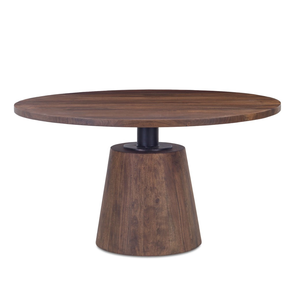 Home Trends and Design Round Dining Table full view