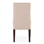 Linen Upholstered Dining Chair back view