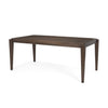 Mercana Teva Dining Table Dark Brown Angled View 70863