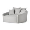 Chloe Media Lounger Modern Cambric Silver Angled View 102766-013