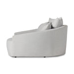 Chloe Media Lounger Modern Cambric Silver Side View Four Hands