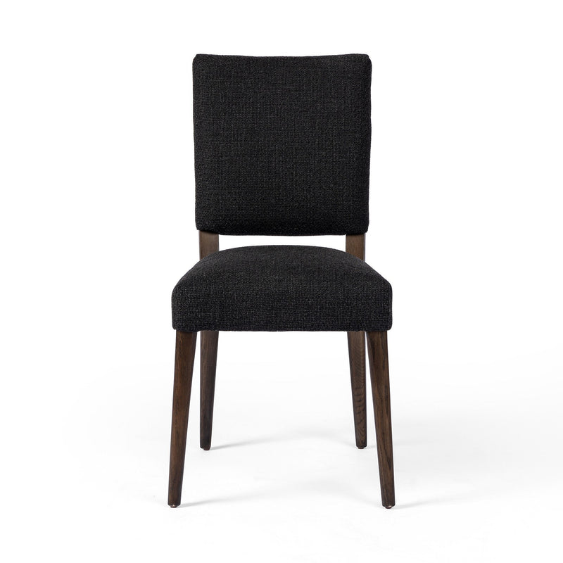 Kurt Dining Chair Gibson Black Front View Four Hands
