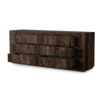 Abaso 6-Drawer Dresser 239844-002 angled open drawer view 