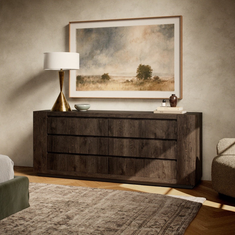 Abaso 6-Drawer Dresser 239844-002 staged view 