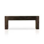 Abaso Console Table Ebony Rustic Wormwood Oak Front View 229656-003