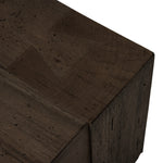 Abaso Rectangular Coffee Table Ebony Rustic Wormwood Oak Dovetail Corners 238571-002