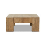 Abaso Rectangular Coffee Table Rustic Wormwood Oak Side View 238571-001