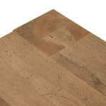 Abaso Rectangular Coffee Table Rustic Wormwood Oak Rear Left Corner Detail 238571-001