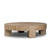 Four Hands Abaso Round Coffee Table angled view 