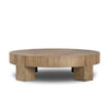 Four Hands Abaso Round Coffee Table side view 