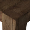 Abaso Small Square Coffee Table Ebony Rustic Wormwood Oak Dovetailing 239394-002
