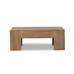 Abaso Small Square Coffee Table - Rustic Wormwood Oak Four Hands