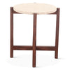 Abstract Side Table FAB-ST18BMWN front view 
 