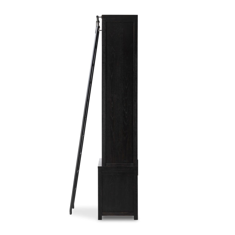 Admont Double Bookcase With Ladder 240932-001 side view