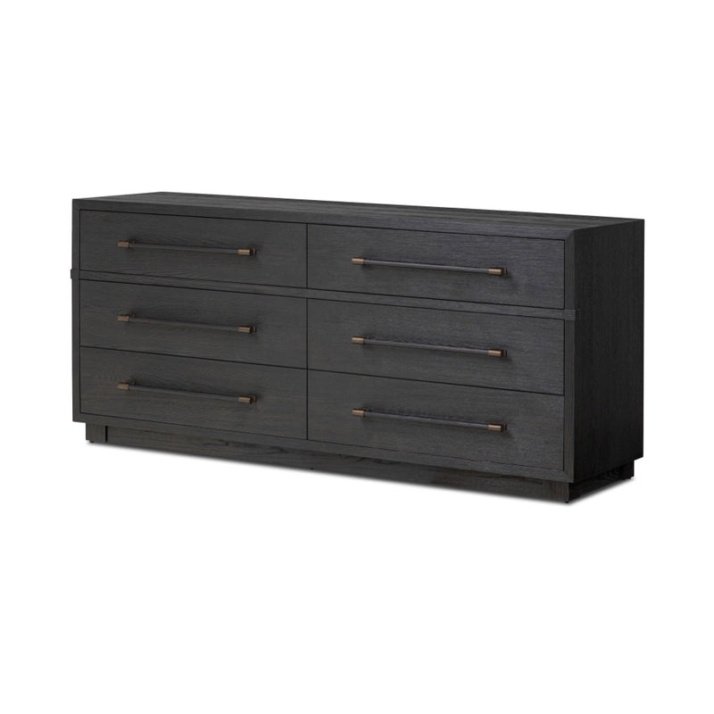 Four Hands Adolfo 6 Drawer Dresser - Modern Black Ash Four Hands Adolfo 6 Drawer Dresser - Modern Black Ash