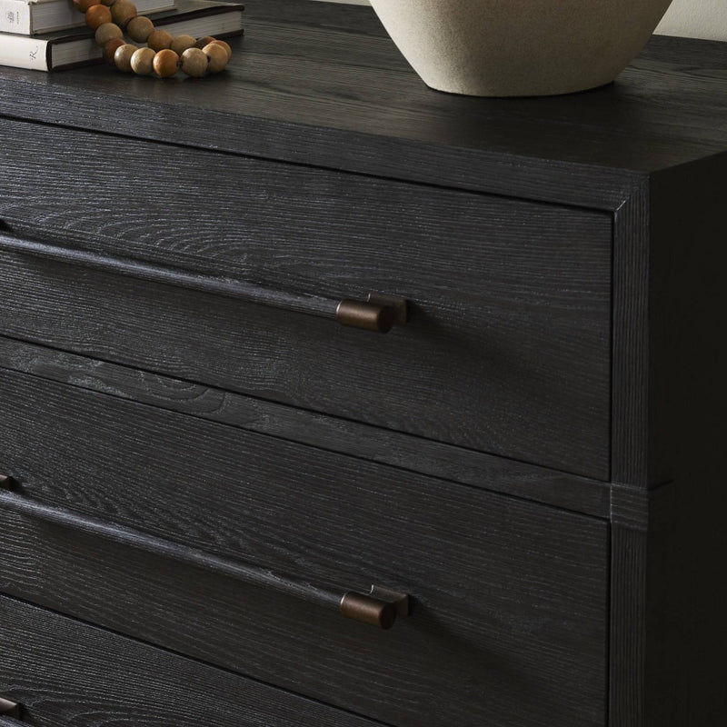 Four Hands Adolfo 6 Drawer Dresser - Modern Black Ash Four Hands Adolfo 6 Drawer Dresser - Modern Black Ash
