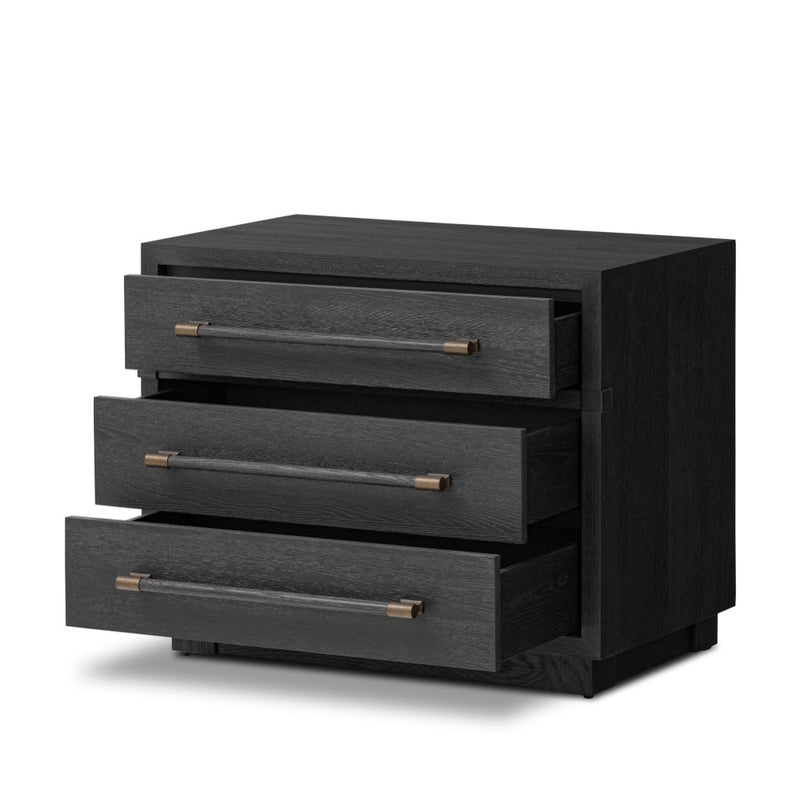 Four Hands Adolfo Nightstand open drawer view