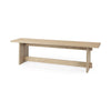 Mercana Aida Dining Bench angled view 