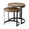 Mercana Aisley Nesting Side Tables angled view 