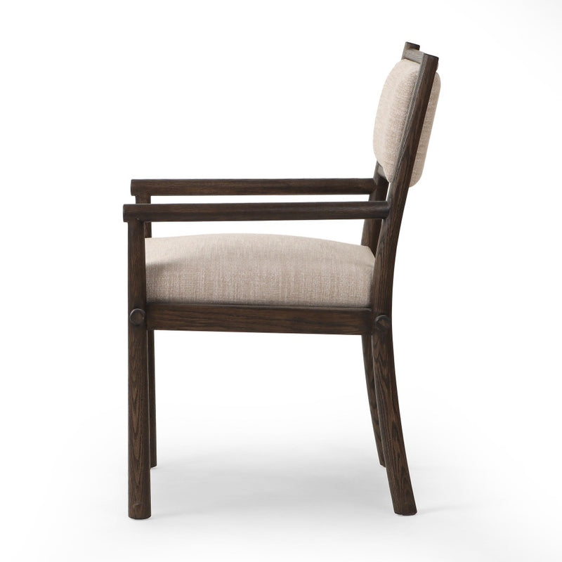 Four Hands Akiro Dining Armchair side view