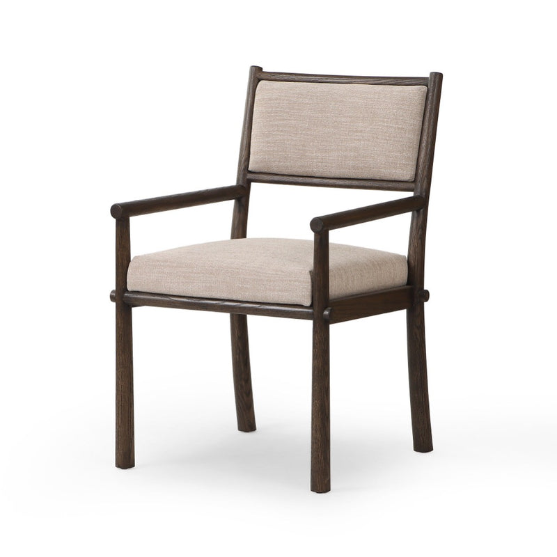 Four Hands Akiro Dining Armchair angled view